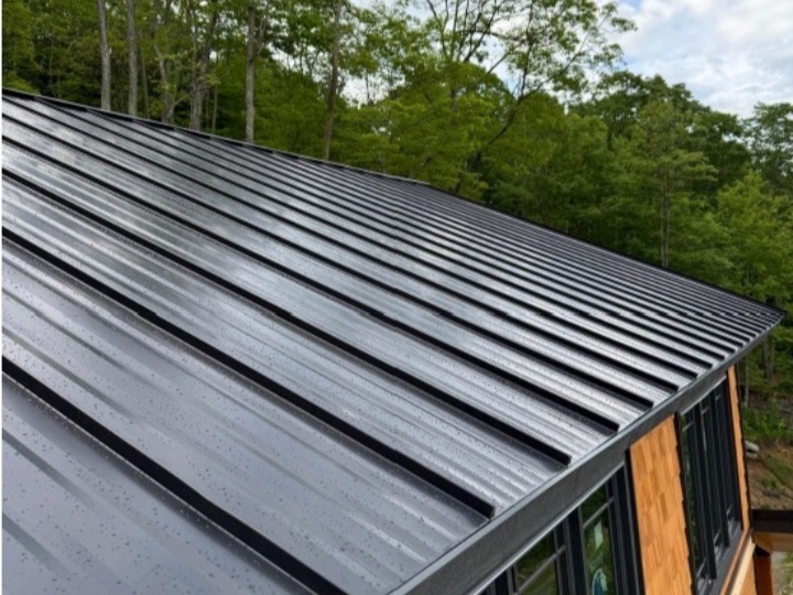 Metal roof installation
